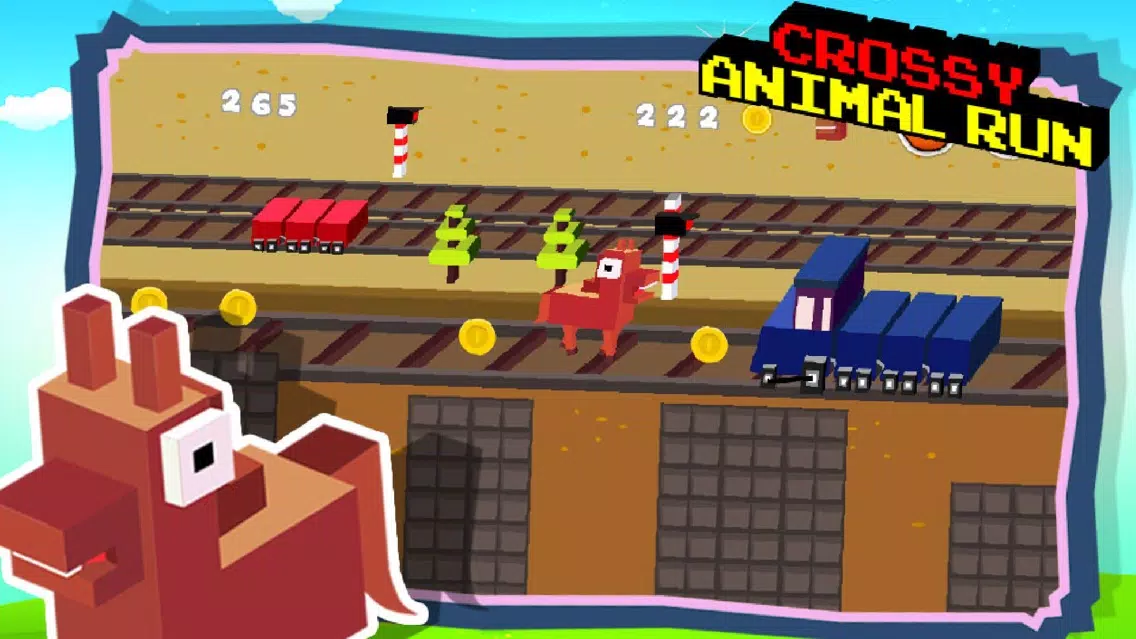 Capturas de pantalla de Crossy Animal Run - Infinite Arcade Game