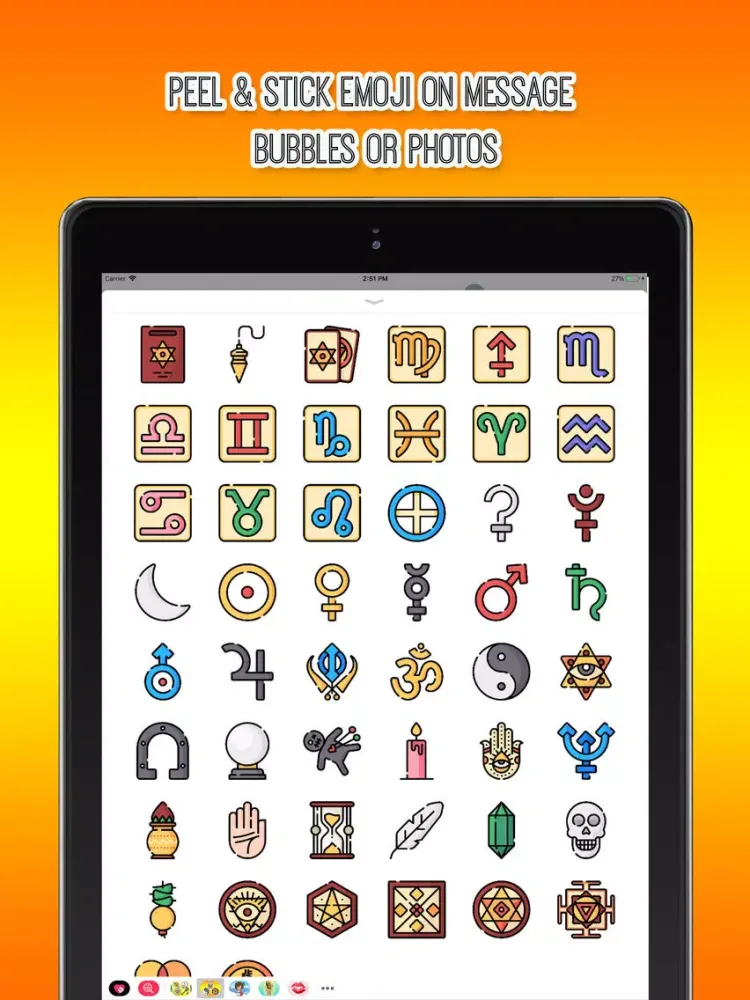Скриншоты Esoteric Symbol Stickers iPad 