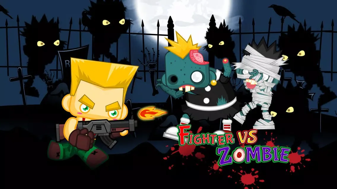 Fighter King VS Hungry Zombie - Action Shoot Game Ekran Görüntüleri