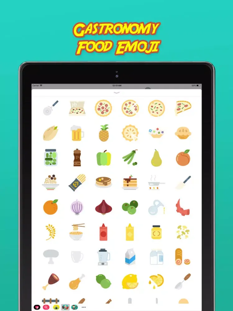 Screenshot di Gastronomy Food Emoji iPad 