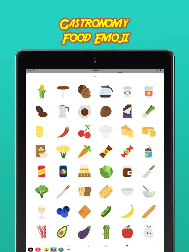 Screenshot di Gastronomy Food Emoji iPad 