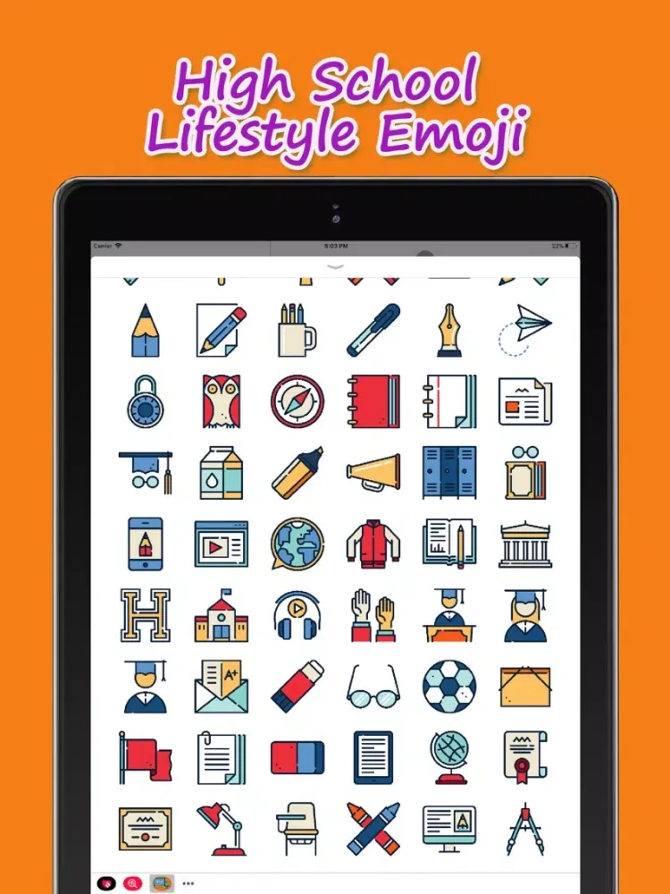 تصاویر High School Lifestyle Emoji iPad 