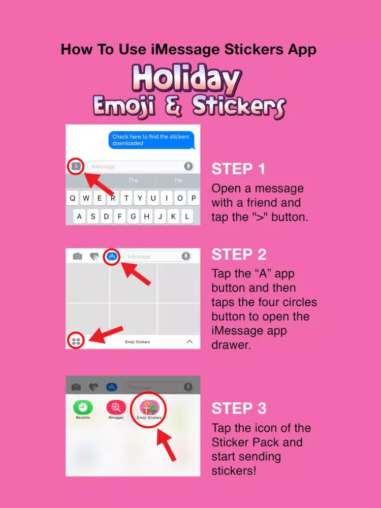 Holiday Emoji & Stickers iPad  スクリーンショット