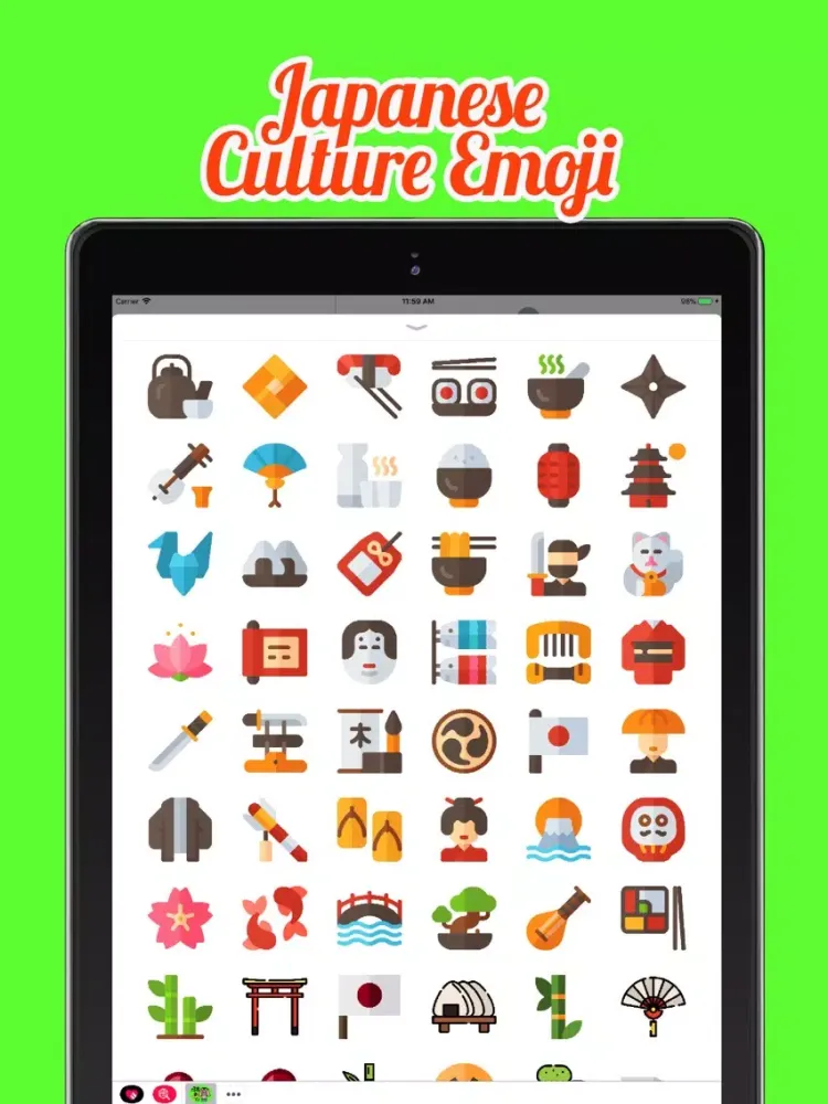 Zrzuty ekranu Japanese Culture Emoji iPad 