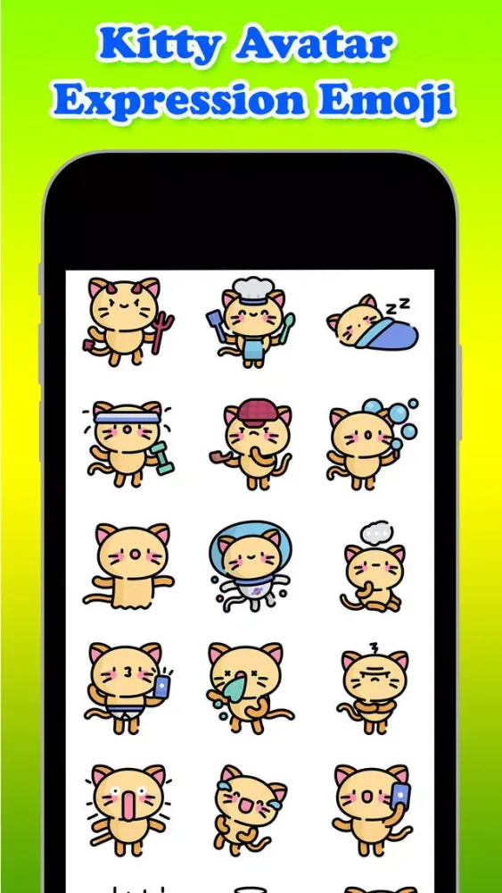 Kitty Avatar Expression Emoji 스크린샷