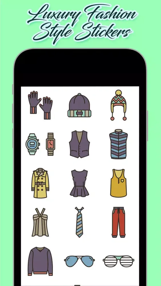 Capturas de tela do Luxury Fashion Style Stickers