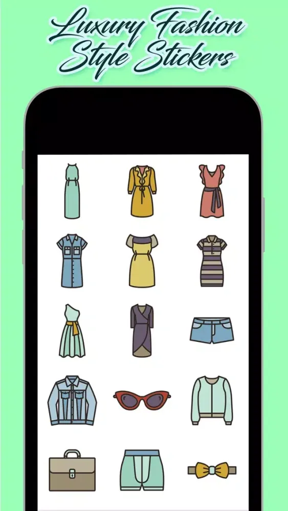 Capturas de tela do Luxury Fashion Style Stickers