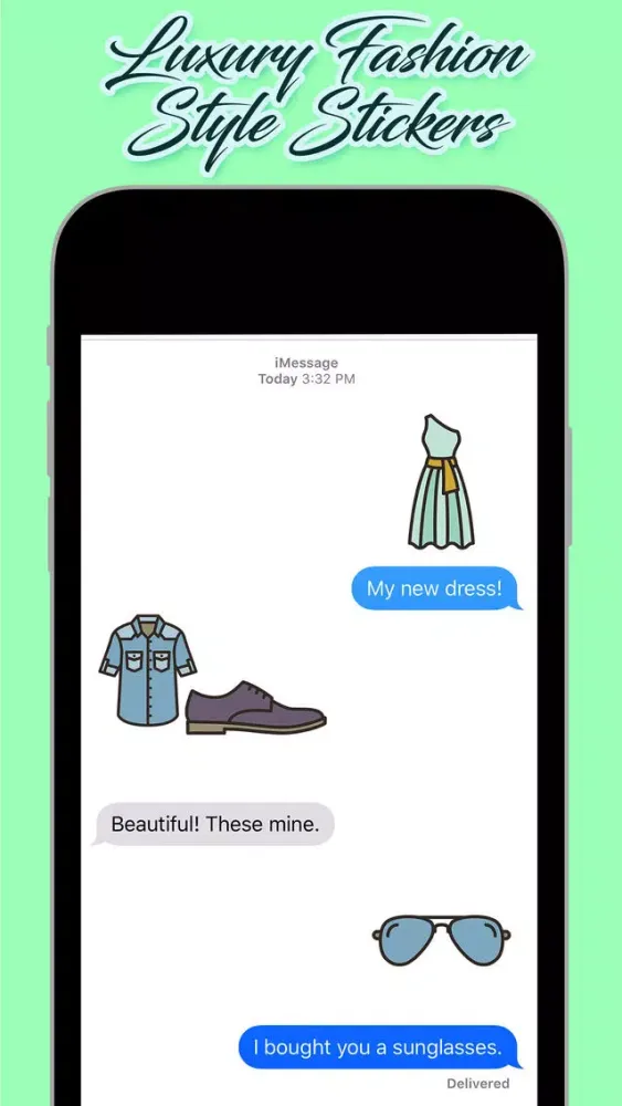 Capturas de tela do Luxury Fashion Style Stickers