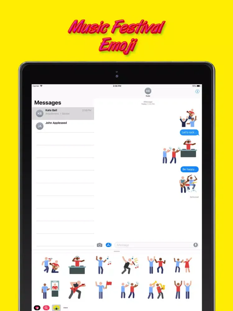 Music Festival Emoji iPad  Ekran Görüntüleri
