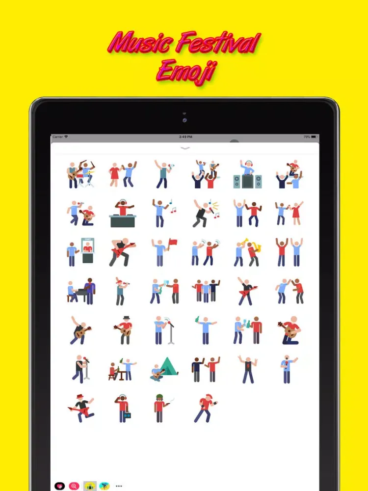Music Festival Emoji iPad  Ekran Görüntüleri