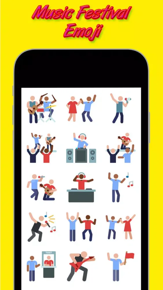 Music Festival Emoji Ekran Görüntüleri