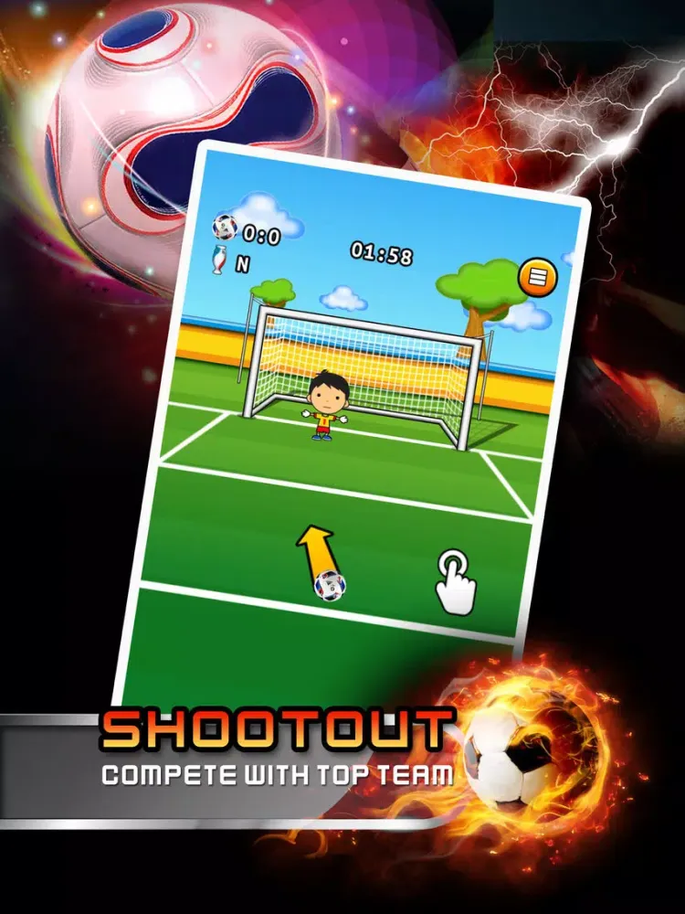 Ảnh chụp màn hình của Penalty Kick Hero - Euro Cup 2016 Edition iPad 