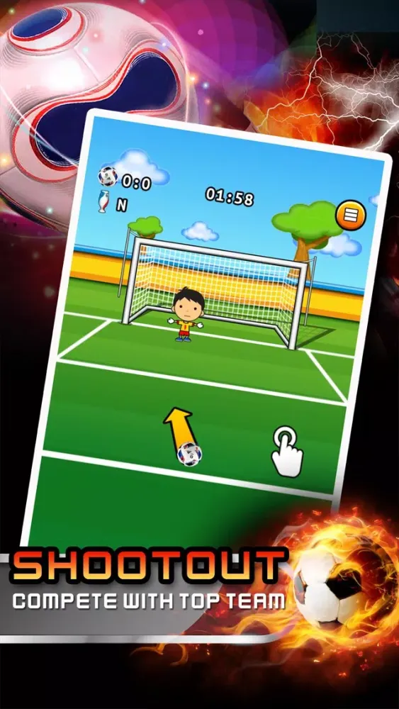 Ảnh chụp màn hình của Penalty Kick Hero - Euro Cup 2016 Edition