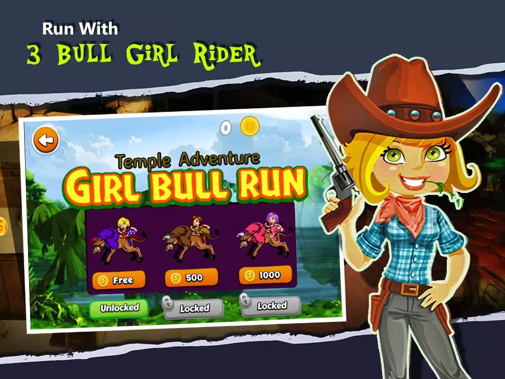ภาพหน้าจอของ Temple Adventure : Girl Bull Run iPad 