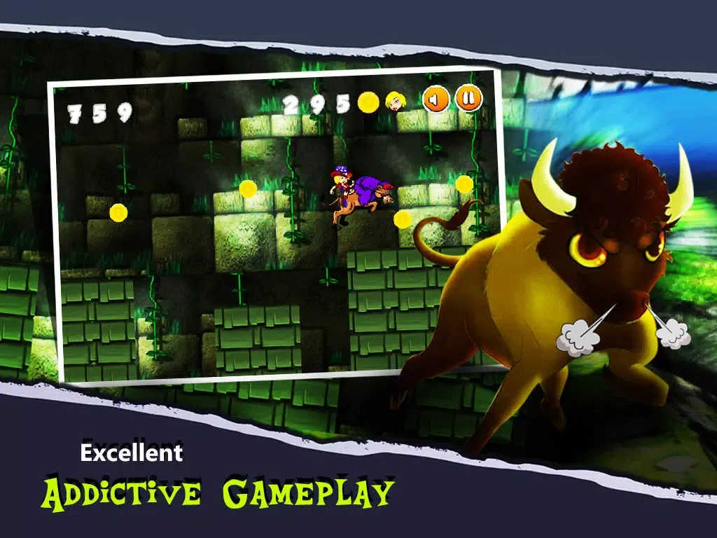 ภาพหน้าจอของ Temple Adventure : Girl Bull Run iPad 