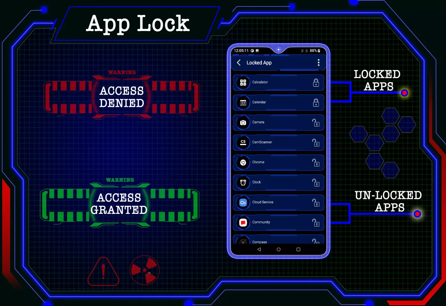 ARC Hi-tech - AppLock, HideApp应用截图