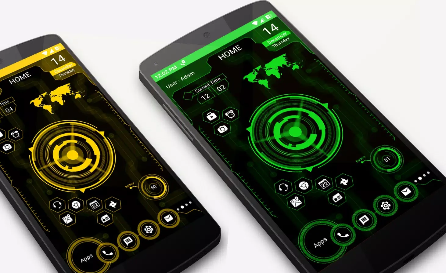 Futuristic UI Launcher Screenshots