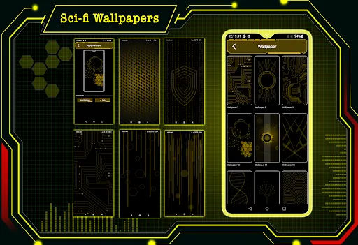 Hi-tech Launcher 2 - Future UI Screenshots