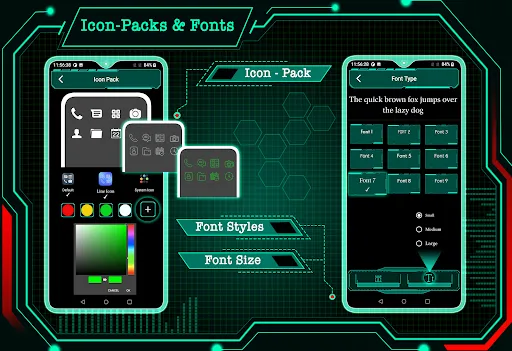 Hi-tech Launcher 2 - Future UI Screenshots