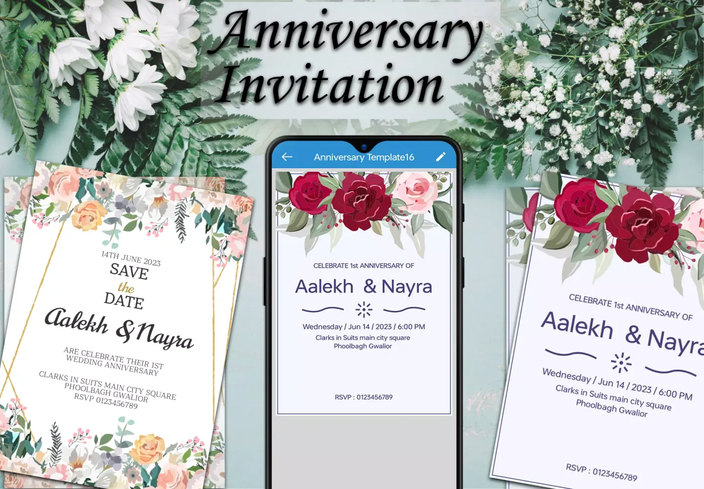 Capturas de pantalla de Invitation Card Maker -Parties