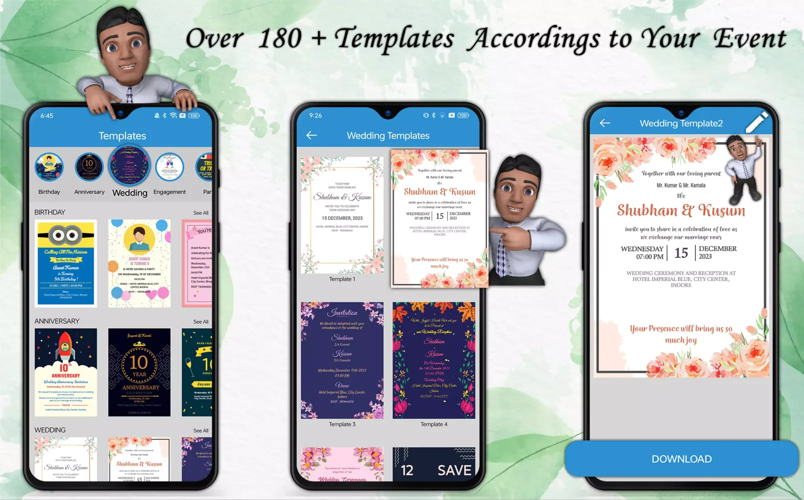 Capturas de pantalla de Invitation Card Maker -Parties