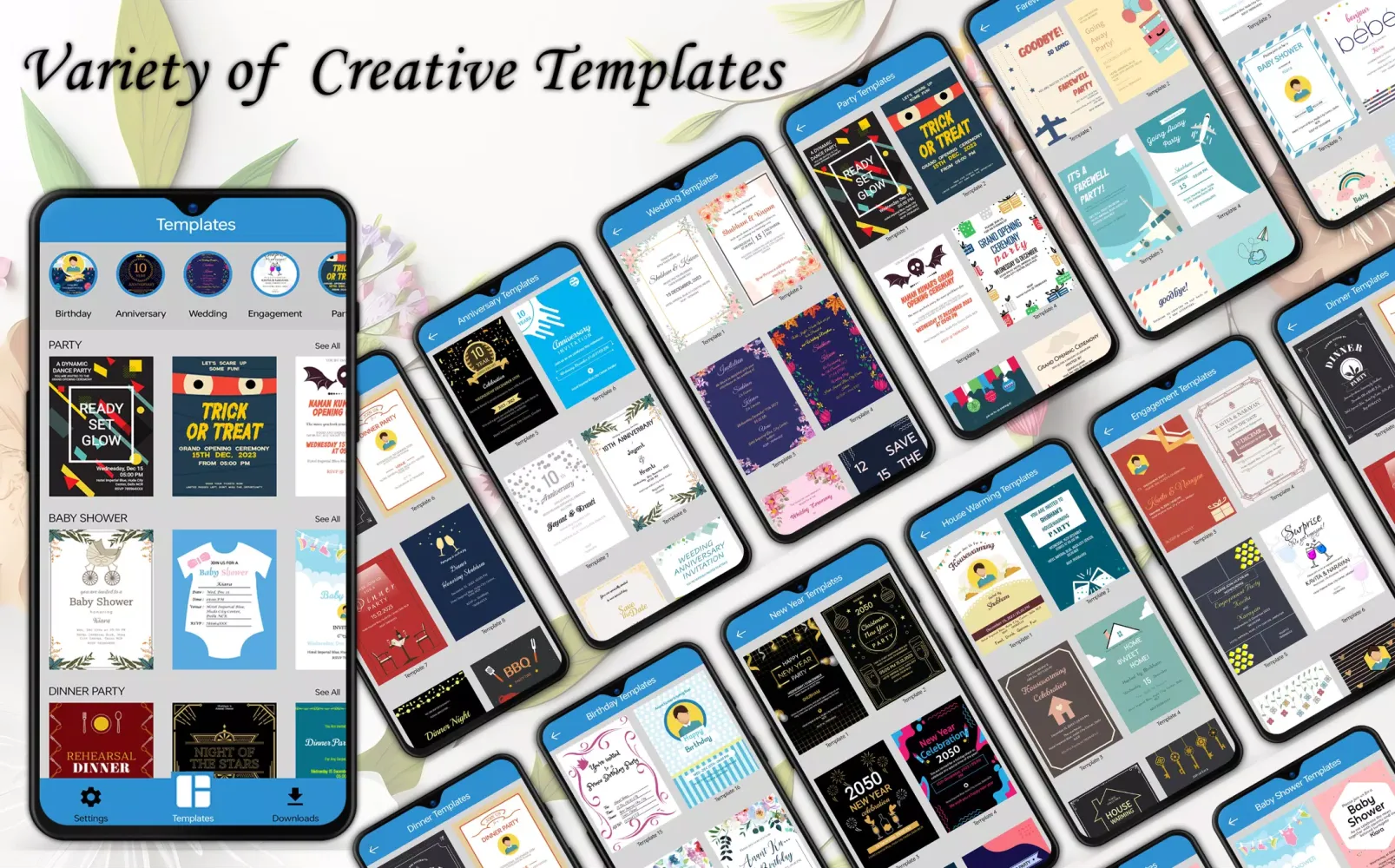 Capturas de pantalla de Invitation Card Maker -Parties