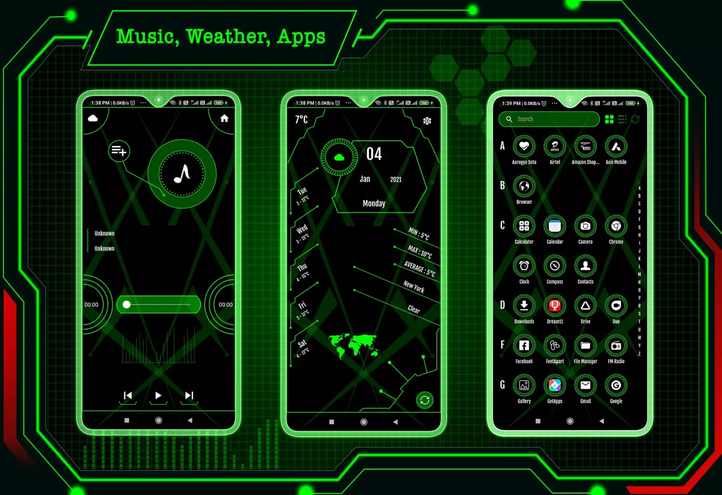 Modern Launcher 2 - AppLock Screenshots