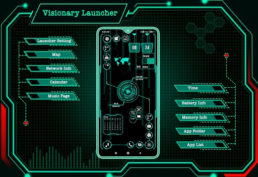 Zrzuty ekranu Visionary Launcher