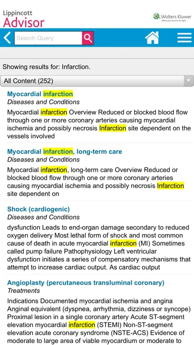 Lippincott Nursing Advisor 스크린샷