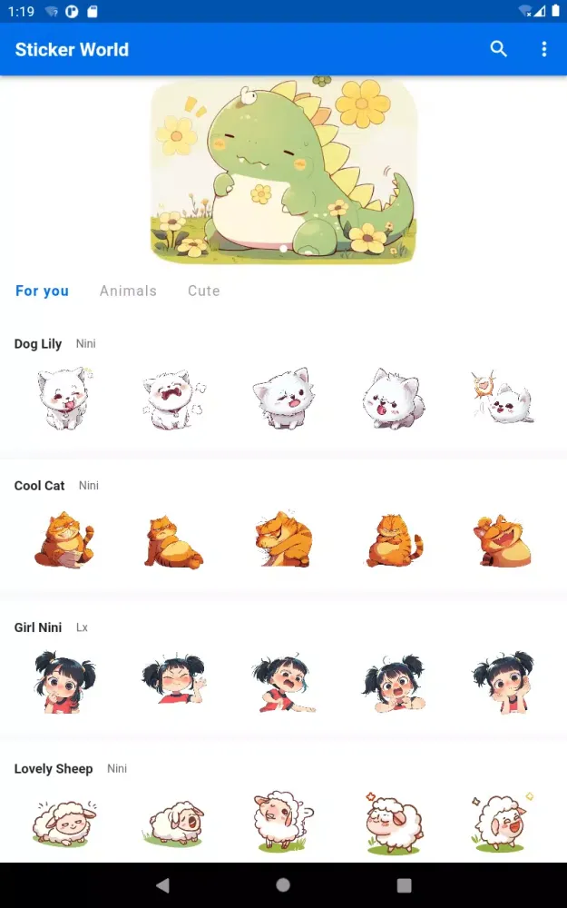 Zrzuty ekranu Sticker World-WASticker