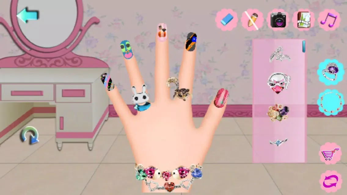 Capturas de tela do Art Nail Salon:Happy Holidays Free-Dress Up Game