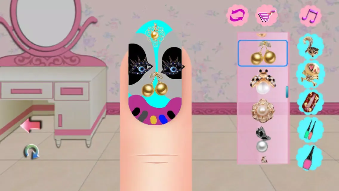 Capturas de tela do Art Nail Salon:Happy Holidays Free-Dress Up Game
