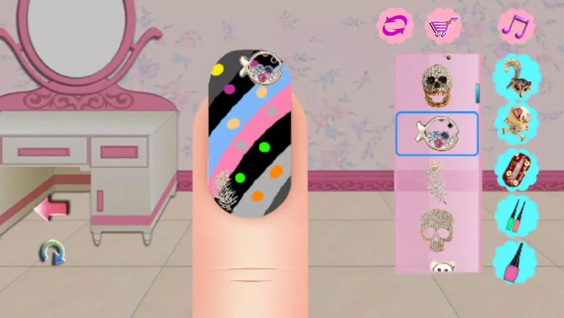 Capturas de tela do Art Nail Salon:Happy Holidays Free-Dress Up Game