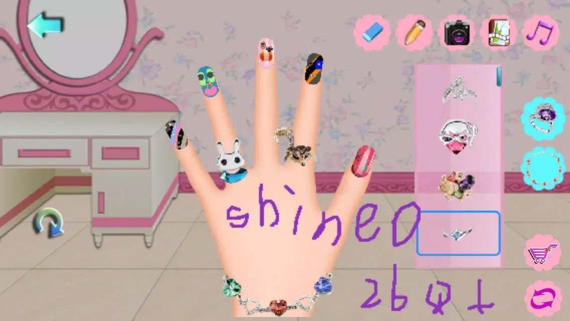 Capturas de tela do Art Nail Salon:Happy Holidays Free-Dress Up Game