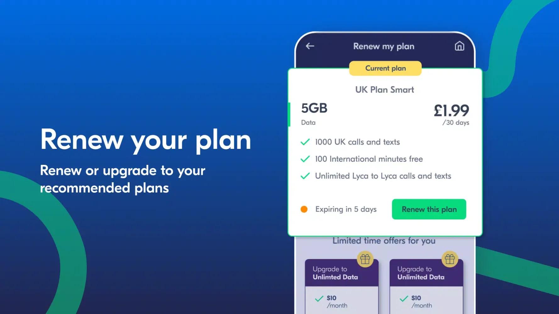 Lyca Mobile UK Ekran Görüntüleri