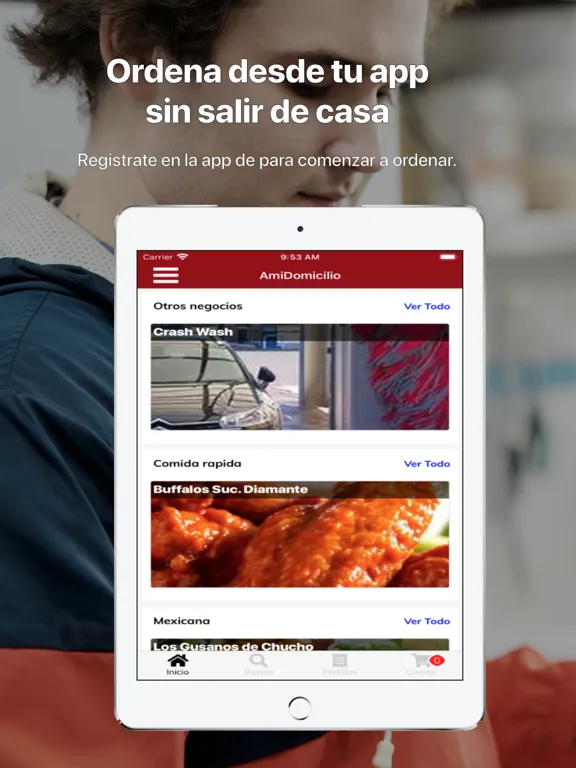 Ảnh chụp màn hình của Amidomicilio iPad 