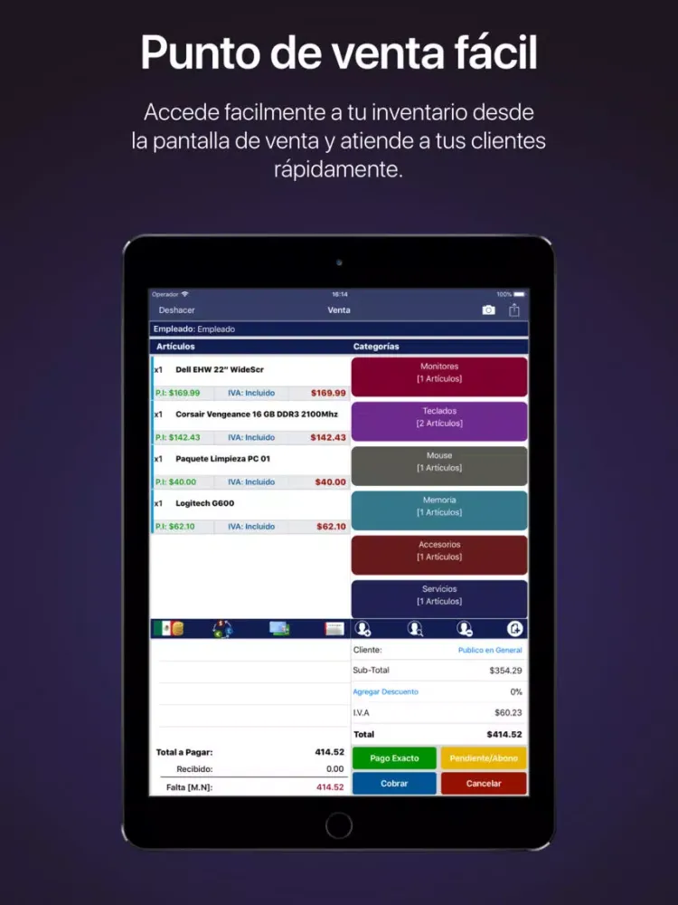 Lycaios POS - Punto de Venta iPad  स्क्रीनशॉट