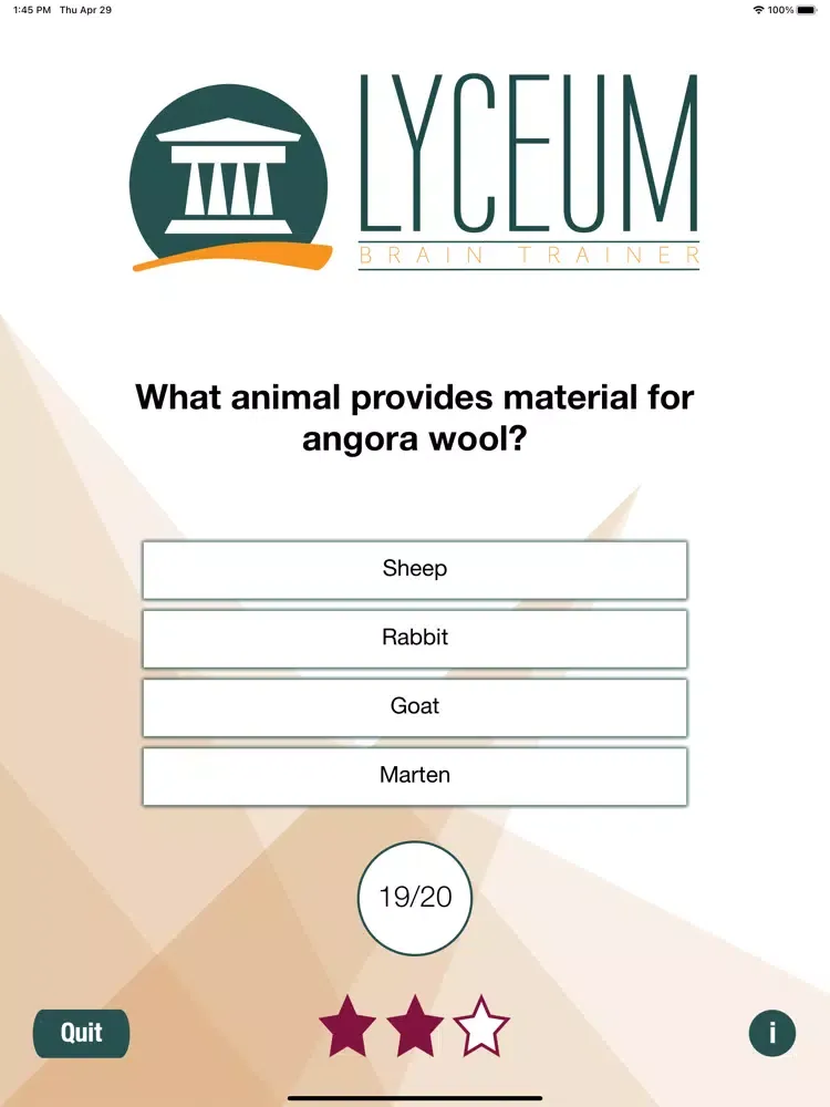 Lyceum Brain Trainer iPad  Ekran Görüntüleri