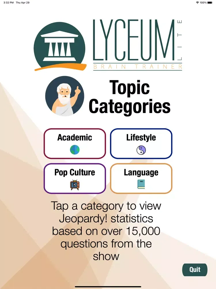 Lyceum Brain Trainer Lite iPad  سکرین شاٹس