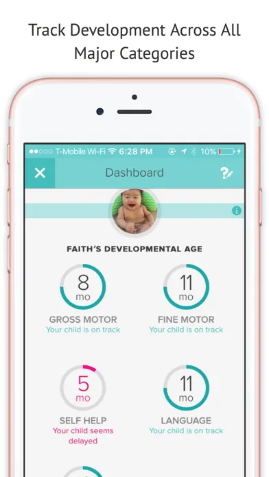 Captures d'écran de Lyfeline Milestones: Baby Development Tracker, Activities, and Delay Detection
