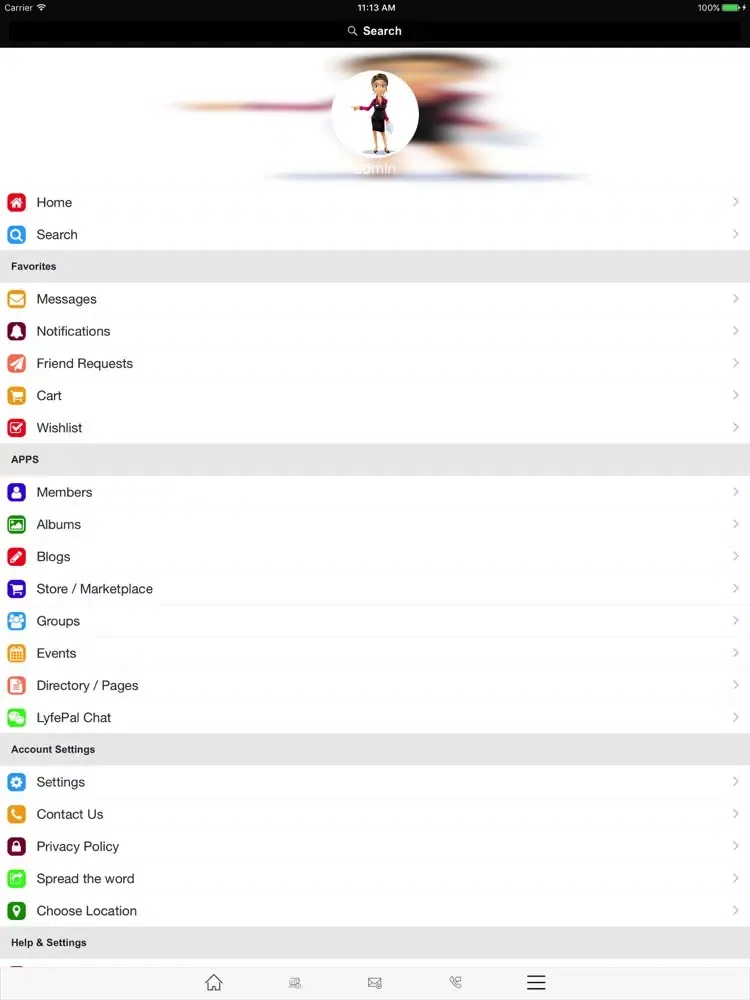 LyfePal iPad  स्क्रीनशॉट