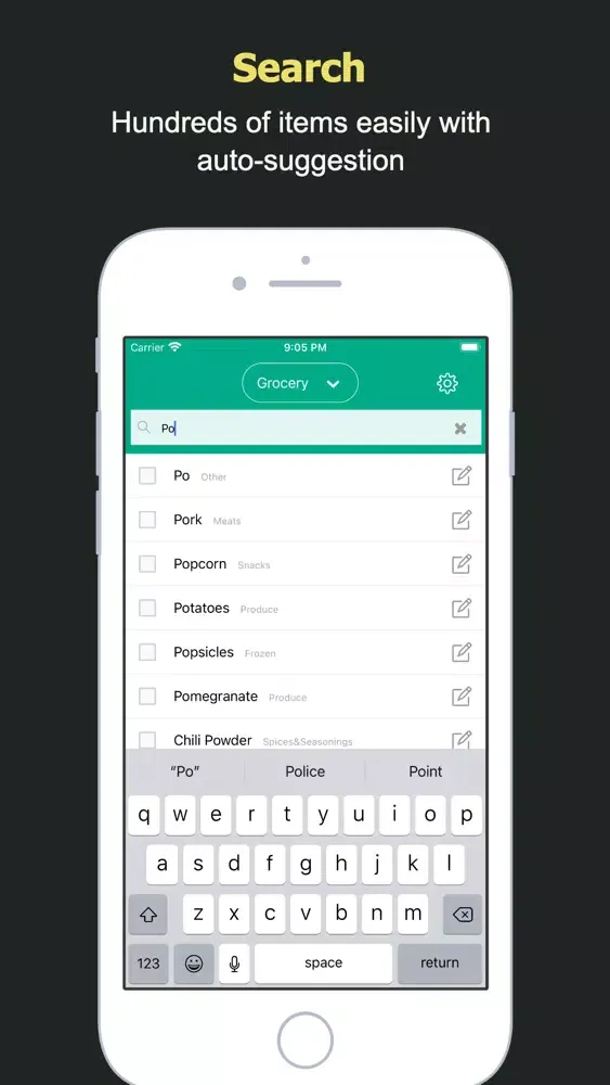 Capturas de pantalla de Listry - Grocery Shopping List