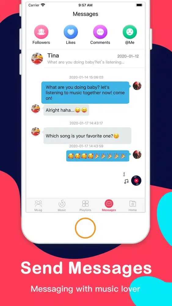 Mlog - Music Blog Streaming Screenshots
