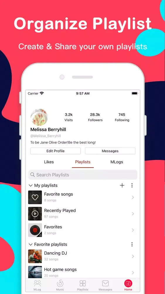 Mlog - Music Blog Streaming Screenshots