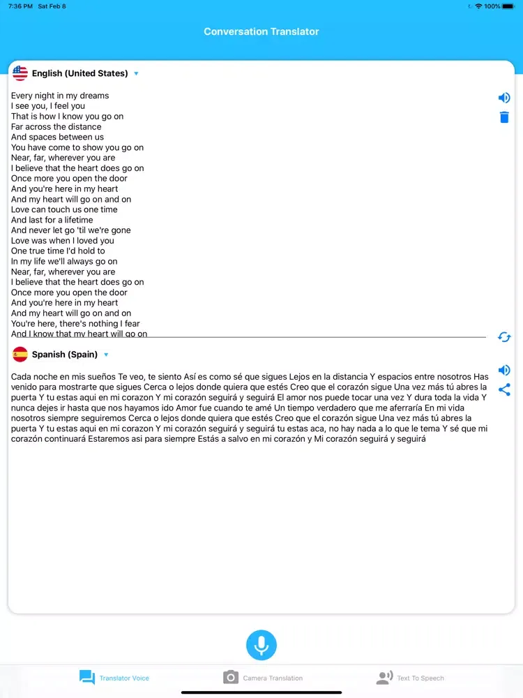 Speech & Translator : Camera iPad 應用截圖