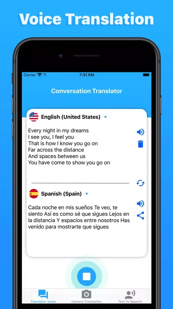 Speech & Translator : Camera應用截圖