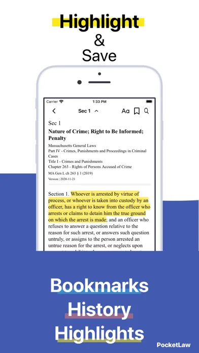 ภาพหน้าจอของ PocketLaw - Legal References