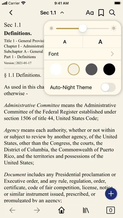 Tangkapan layar CFR 1 - General Provisions