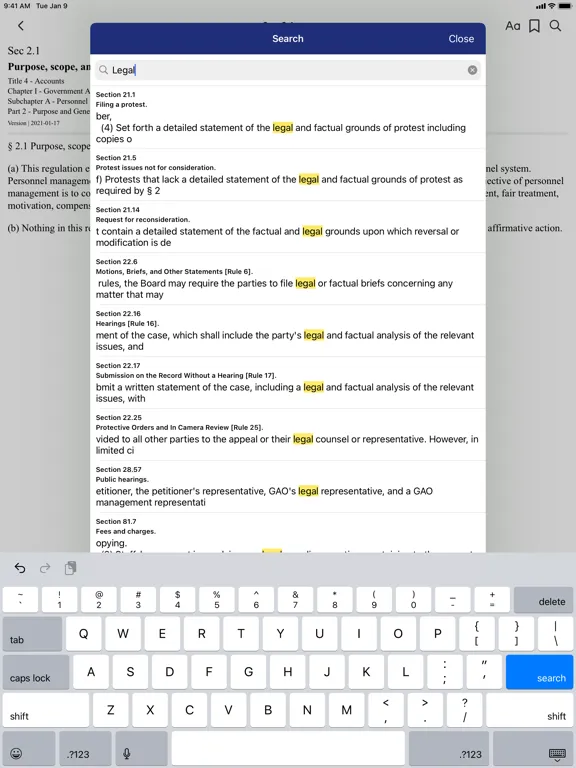CFR 4 - Accounts iPad  Ekran Görüntüleri