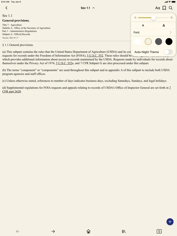 CFR 7 - Agriculture iPad 应用截图